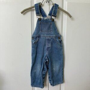Vintage Perspective Overalls Infant Toddler 24M Denim Bib Jean Dungarees 90s